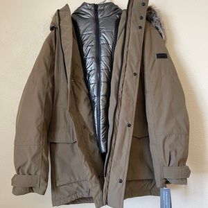 Michael Kors faux fur ski jacket